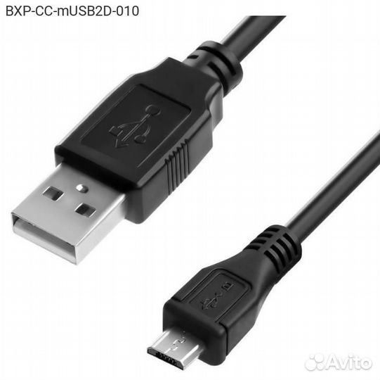BXP-CC-mUSB2D-010, USB кабель Bion microUSB (M) - U