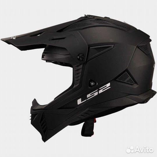 LS2 MX708 Fast II full face helmet Черный (размер: