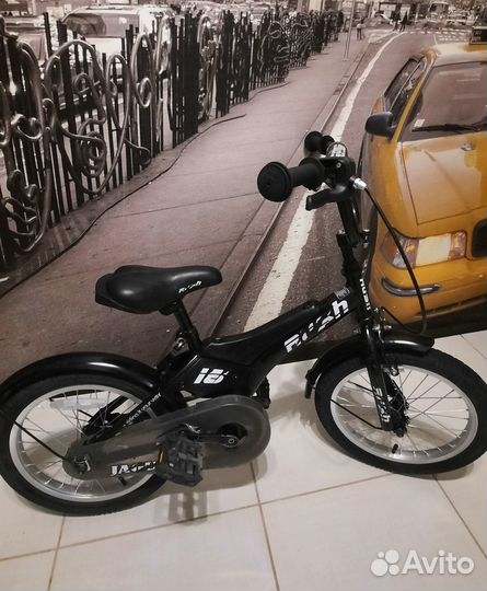 Велосипед Rush jaguar 16 + доп колесики