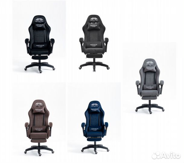 Геймерское, игровое компьютерное кресло велюр с массажем