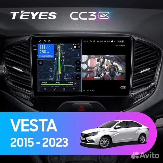 Магнитола Teyes CC3 2K 3/32 LADA Vesta