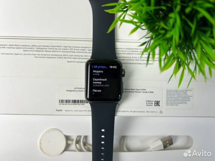 Часы apple watch 3 38 mm акб 84