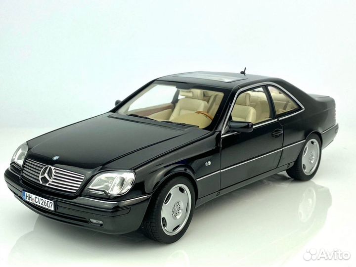 Mercedes CL600 C140 Черный (1997) Norev 1/18