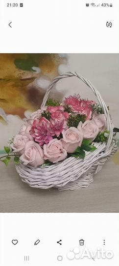 Букеты из мыльных роз ко Дню учителя