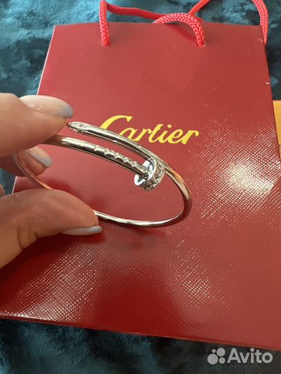 Браслет женский cartier гвоздь тонкий