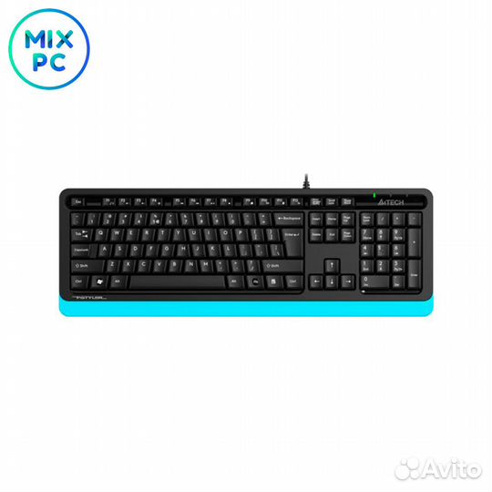 Клавиатура A4Tech Fstyler FKS10 черный/синий