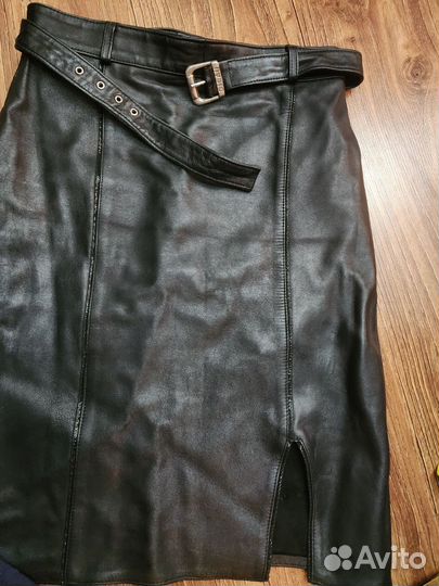 Кожаная юбка