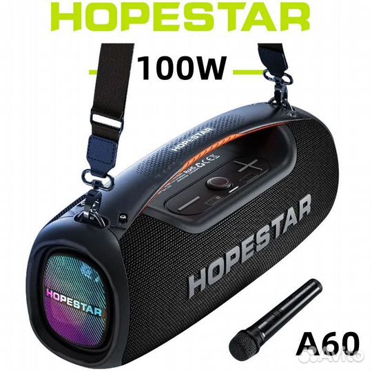 Большая и мощная колонка Hopestar A60 100w,караоке