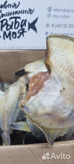 Камбала вяленая, крупная с икрой