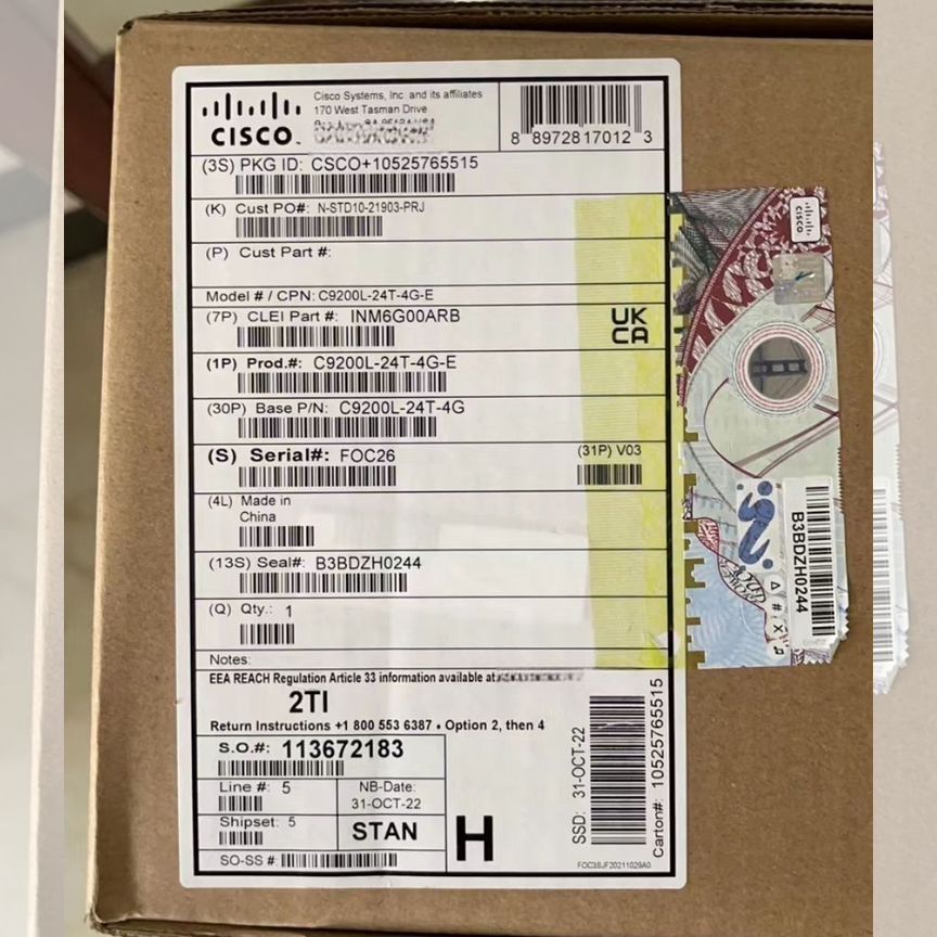[C9200L-24T-4G] Коммут. Cisco -E И -A C9200l-24t-4g
