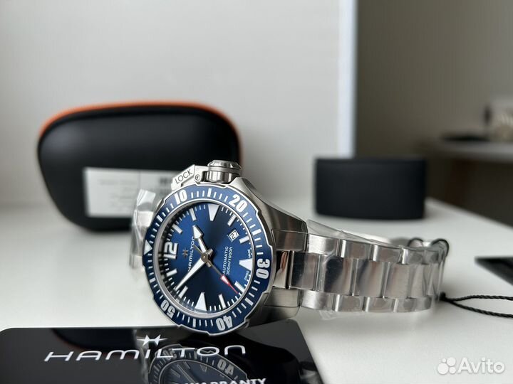 Hamilton Khaki Navy Frogman Auto- H77705145. Новые