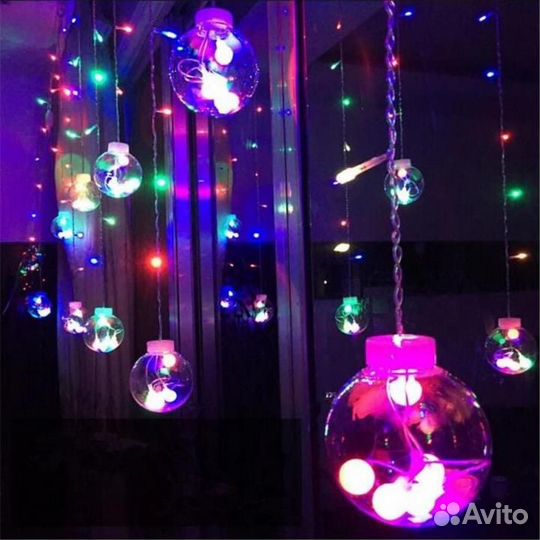 Электрогирлянда интерьерная Шары цветные