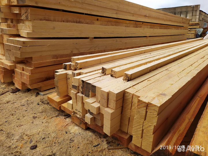 Доска обрезная, брус, пиломатериалы