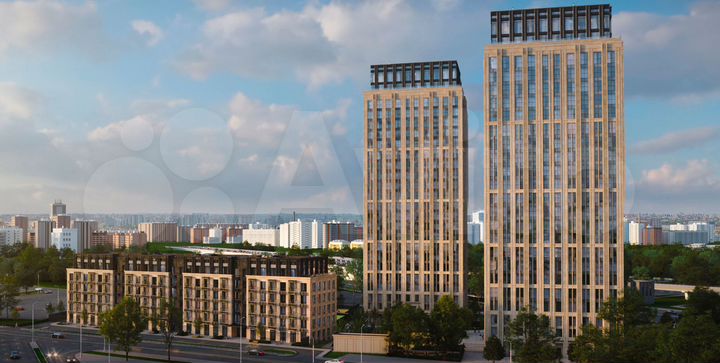 3-к. квартира, 98,7 м², 4/23 эт.