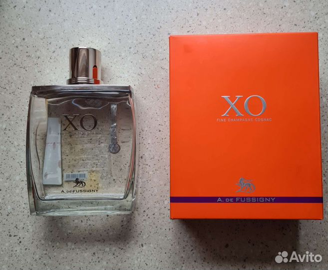 Бутылка от коньяка A. de Fussigny,XO Fine Champagn