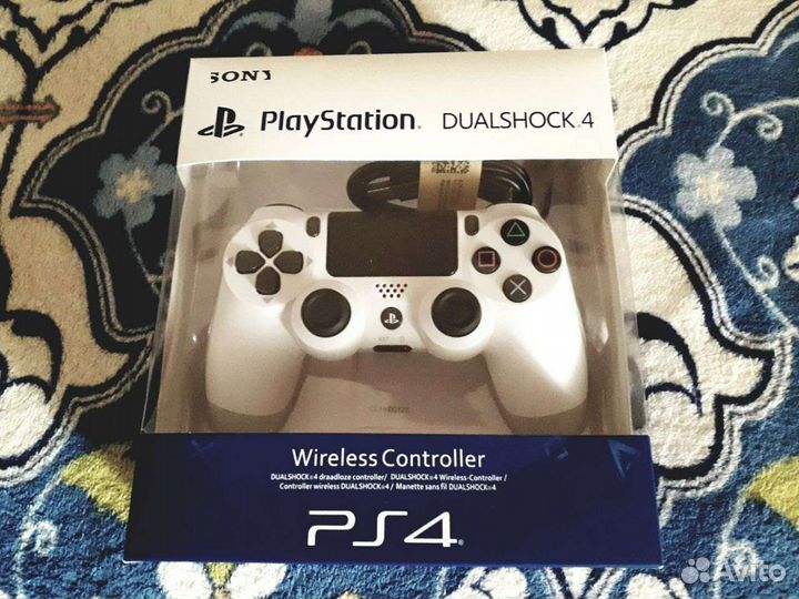 DualShock Playstation 4 Геймпад Джойстик Белый