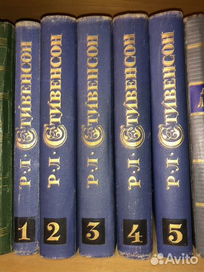 Р.Ля Стивенсон собрание сочинений в 5 томах