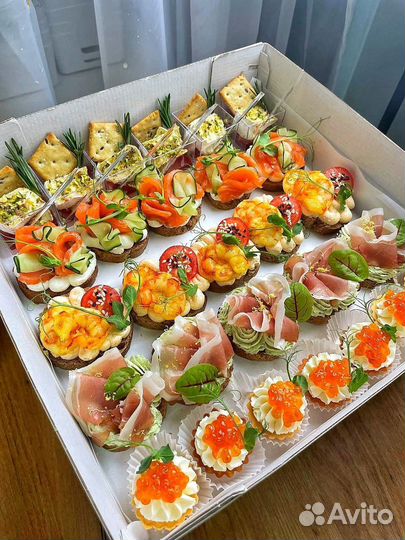 Кейтеринг фуршет гастробоксы