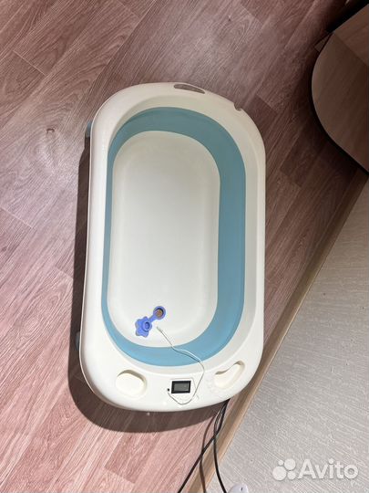 Ванночка для купания складная с термометром