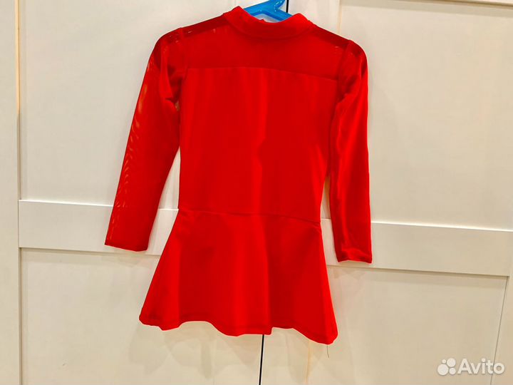 Гимнастический купальник с юбкой