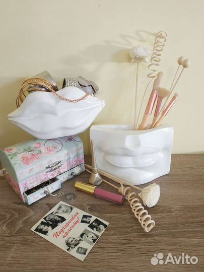 Кашпо губы Давида,женские двойные губы, конфетница