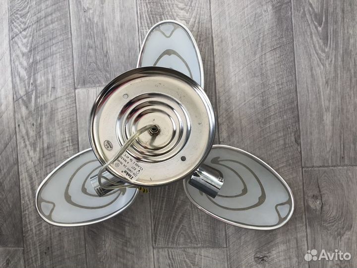 Люстра потолочная + 3 настенных бра