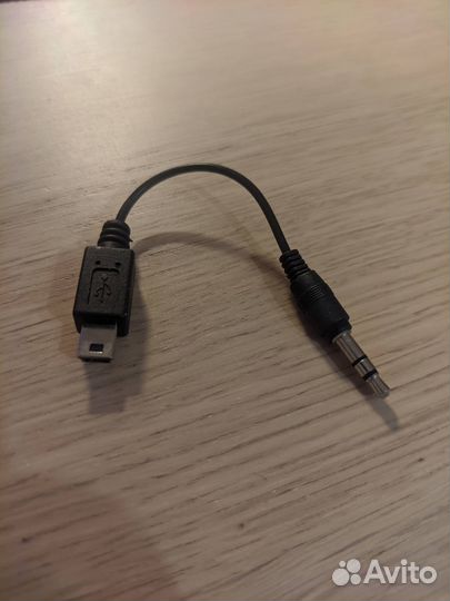 Кабель-переходник адаптер с mini usb на 3.5 аудио
