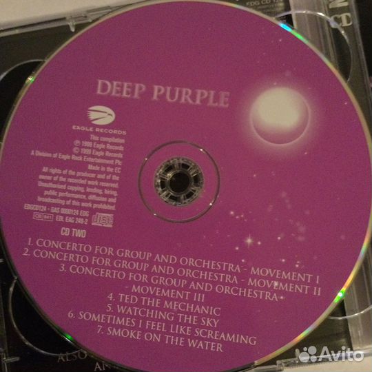 2CD Deep Purple, London Symphony Orch.1999,EU