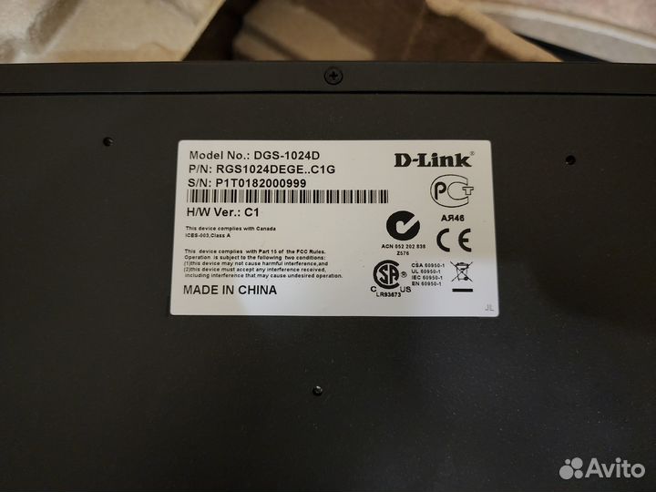 D-link dgs1024d коммутатор