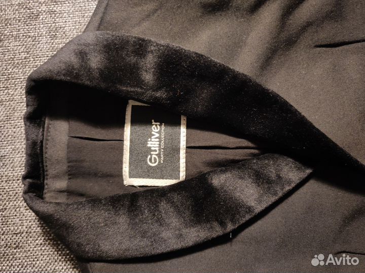 Детский черный пиджак Guliver Party Collection 80