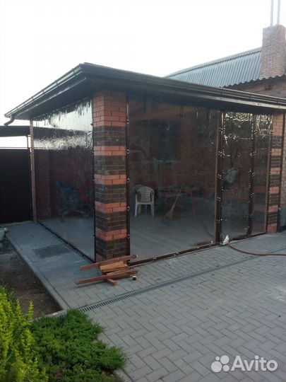 Мягкие окна для террасы беседки веранды