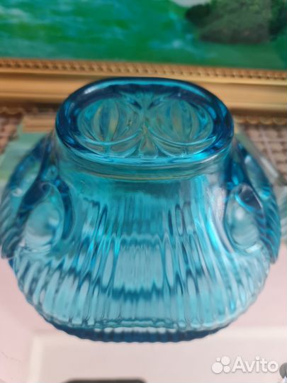 Салатник цветное стекло СССР