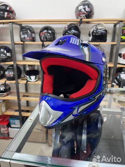 Кроссовый шлем.Шлем для мотокросса.Новый.Магазин