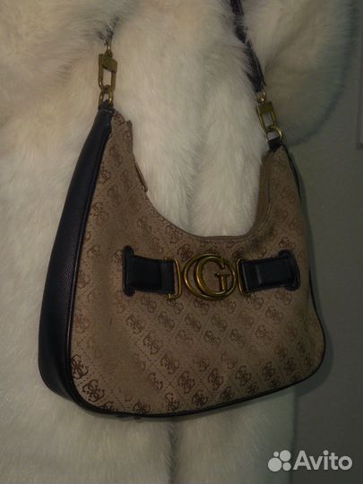 Сумка Guess оригинал винтаж, канва