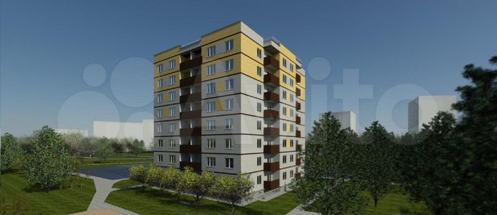 3-к. квартира, 74,1 м², 1/9 эт.