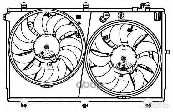 Вентилятор радиатора mitsubishi outlander 12- L