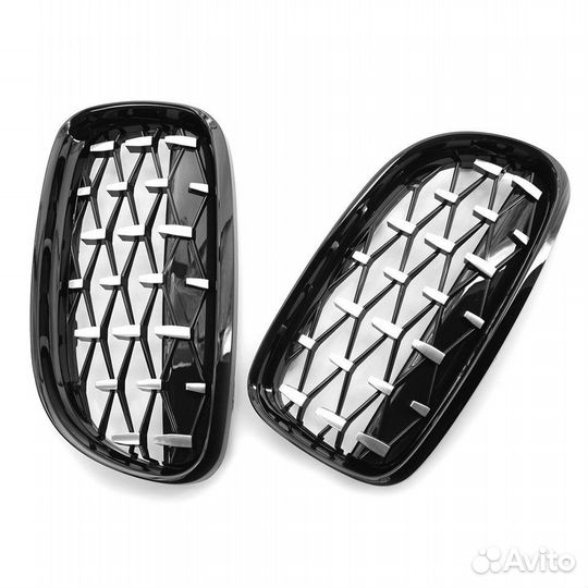 Решетки ноздри бмв Е90 Diamond рест