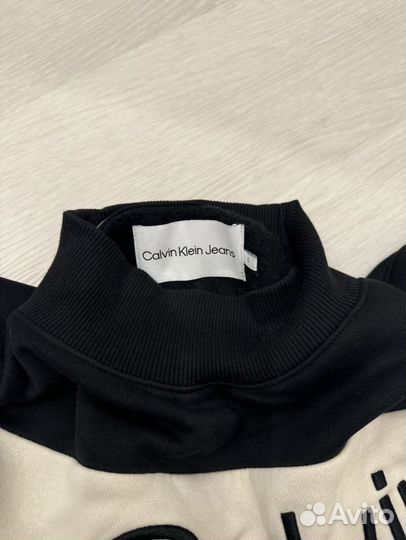 Calvin klein свитшот укороченный женский