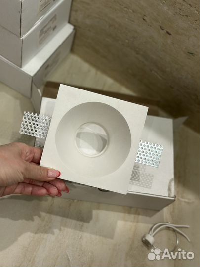 Встраиваемый гипсовый светильник