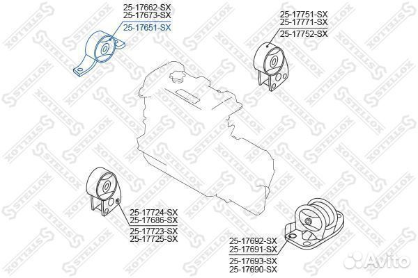 Подушка двигателя правая nissan murano z50 2002-20