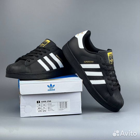 Кроссовки Adidas Superstar All Black