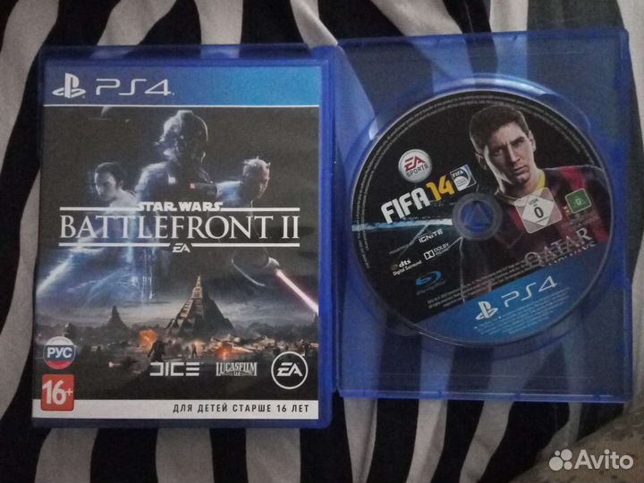 Игры ps4, Fifa14 и Batllfront ll. Геймпад пс3