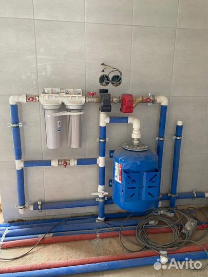 Монтаж системы отопления, установка теплых полов