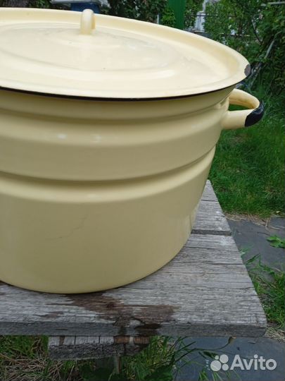 Кастрюля бак эмалированная, таз, дуршлаг алюминевы