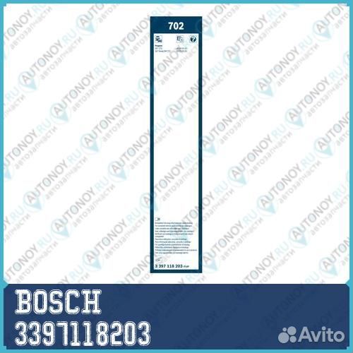 Щетки стеклоочистителя twin 700/650 702 3397118203 bosch 1шт