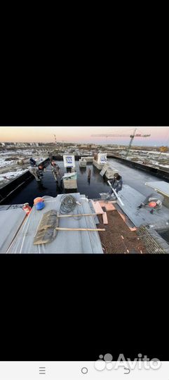 Кровлю пирог делаемь бригадой на крышу новостройка