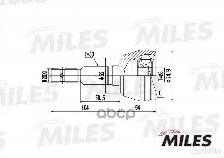 ШРУС наружный opel astra 1.2 98-05 (с ABS) (SKF