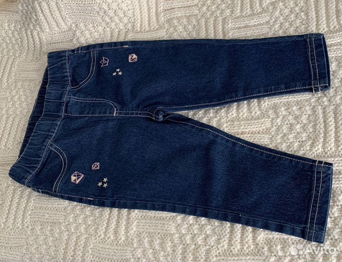 Джинсы для девочки на рост 80 см