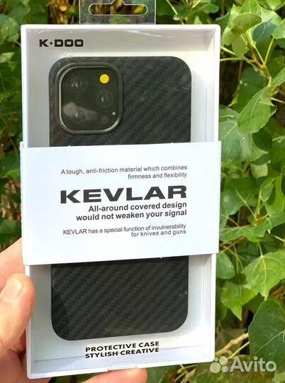 Чехол K-DOO Kevlar для iPhone 14 Plus/Max черный