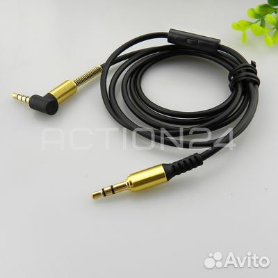 Кабель AUX KM Jack 3.5 (папа) - Jack 3.5 (папа) с